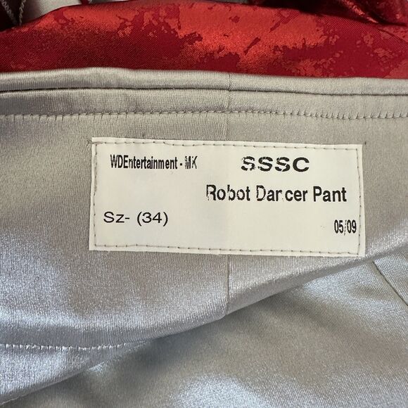 Disney MK Cast Member Uniform Stitch’s Super Sonic Robot Dancer Costume Mens Red - Picture 8 of 8